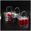 Custom Logo PVC Transparent Advertising Tote Bag Shopping Bag (Square Type) | Premium Corporate Gifts and Custom Gifts