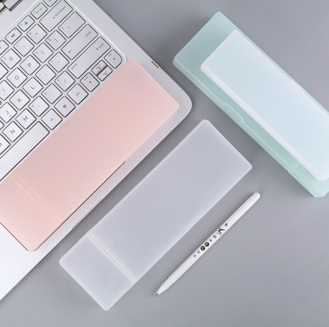 Custom Logo Literary Youth Simple Transparent Pen Case | Premium Corporate Gifts and Custom Gifts