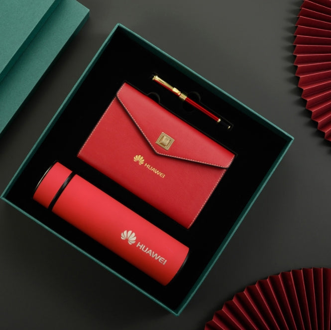 Custom Logo Business Thermos Mug Notebook Gift Box  | Premium Corporate Gifts and Custom Gifts