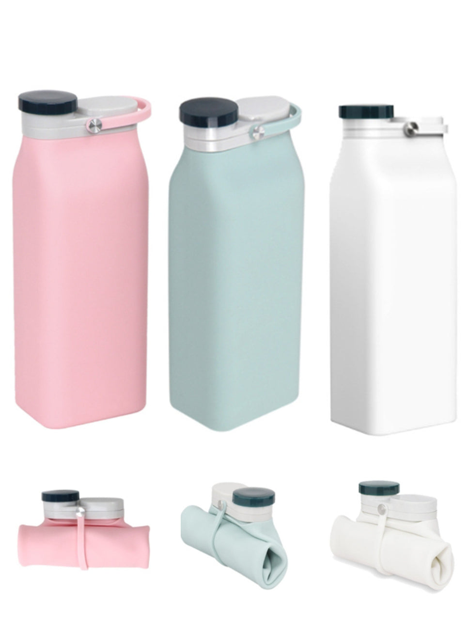 Custom Logo Outdoor Sports Portable Silicone Folding Water Bottle | Premium Corporate Gifts and Custom Gifts