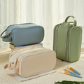 Custom Logo Large Capacity Double Zipper Toiletry Bag | Premium Corporate Gifts and Custom Gifts