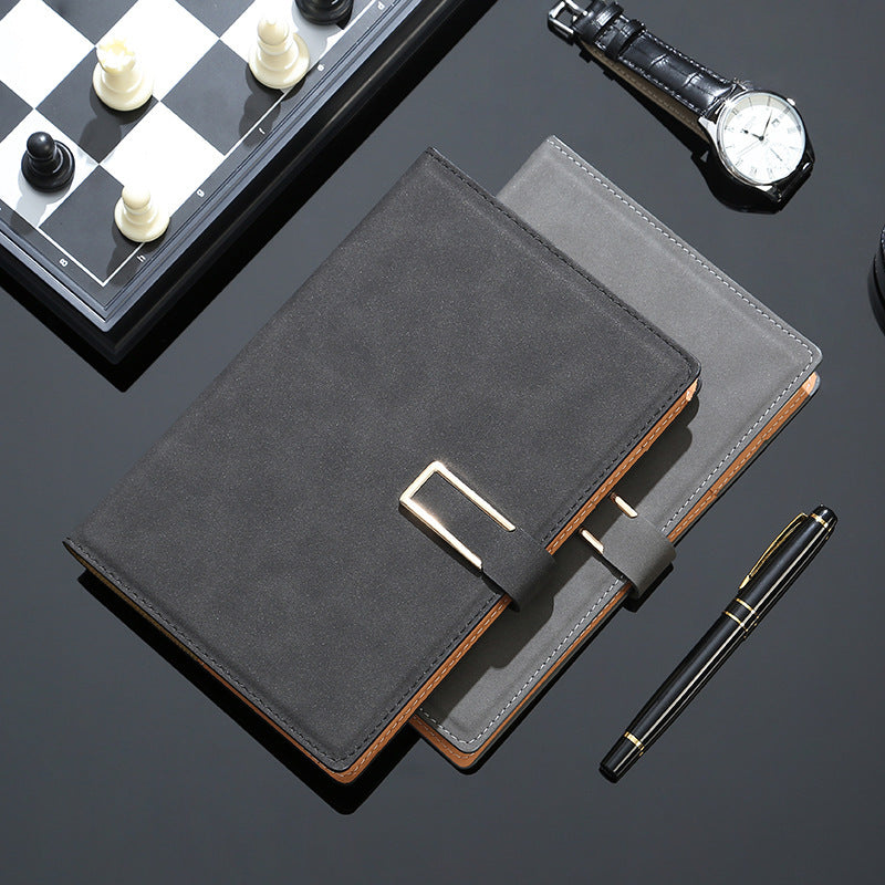 Custom Logo Faux leather U-buckle notebook | Premium Corporate Gifts and Custom Gifts