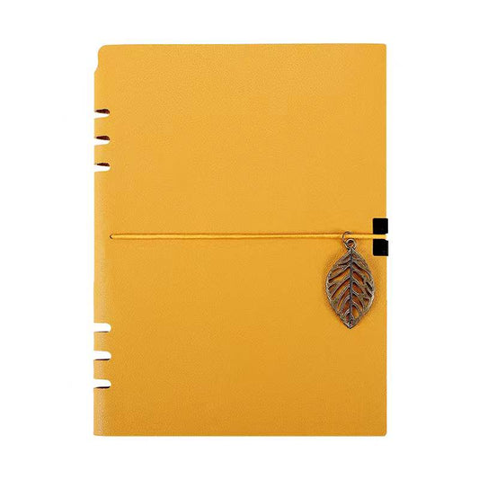 Custom Logo Leather leaf strap notebook | Premium Corporate Gifts and Custom Gifts