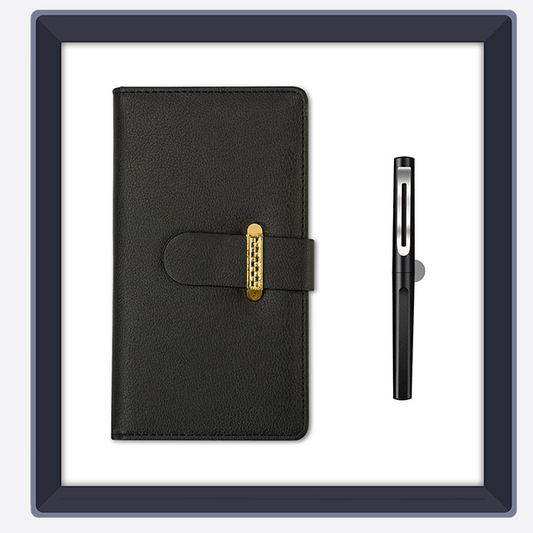 Custom Logo A6 Business Notebook Gift Box (Two-Piece Set) | Premium Corporate Gifts and Custom Gifts