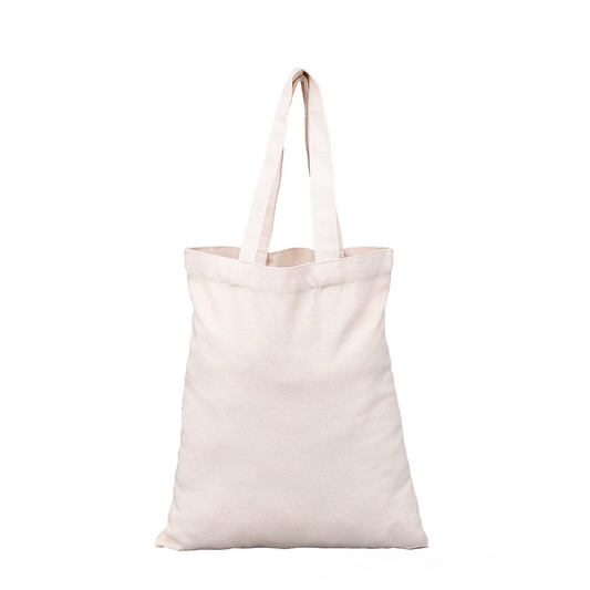 Custom Logo Canvas shopping bag tote bag in a variety of sizes (no side and no bottom) | Premium Corporate Gifts and Custom Gifts